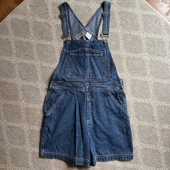 bill blass Denim - Vintage Women’s Bill Blass Dark Blue Denim Overalls